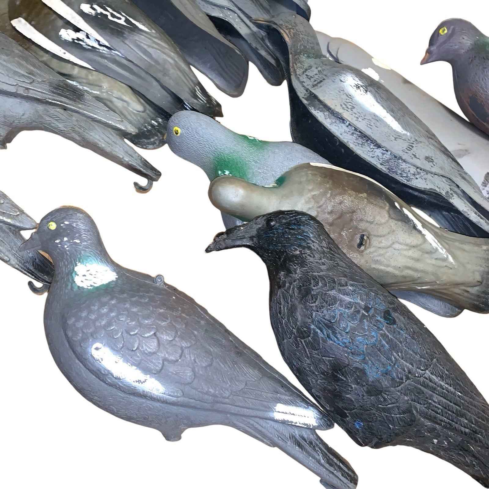 Bundle of 22x Pigeon Decoys & 1 Crow – Half & Full Body Mix – Hunting Shooting D