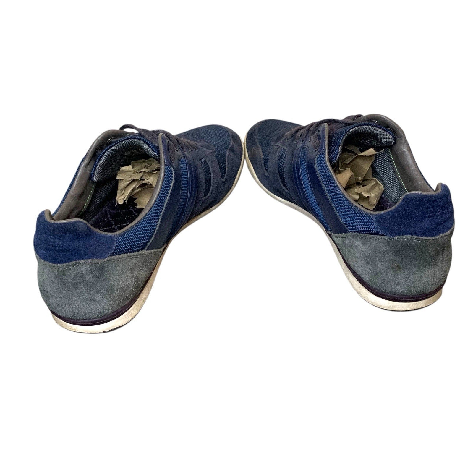 Hugo Boss Mens Navy Blue Trainers UK Size 7 Shoes Casual Sneakers