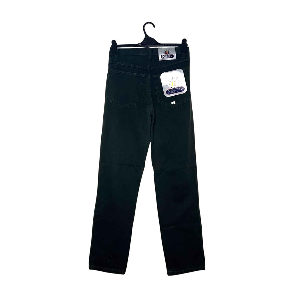 Neon Design Dark Green Jeans 28” Straight Cut BNWT