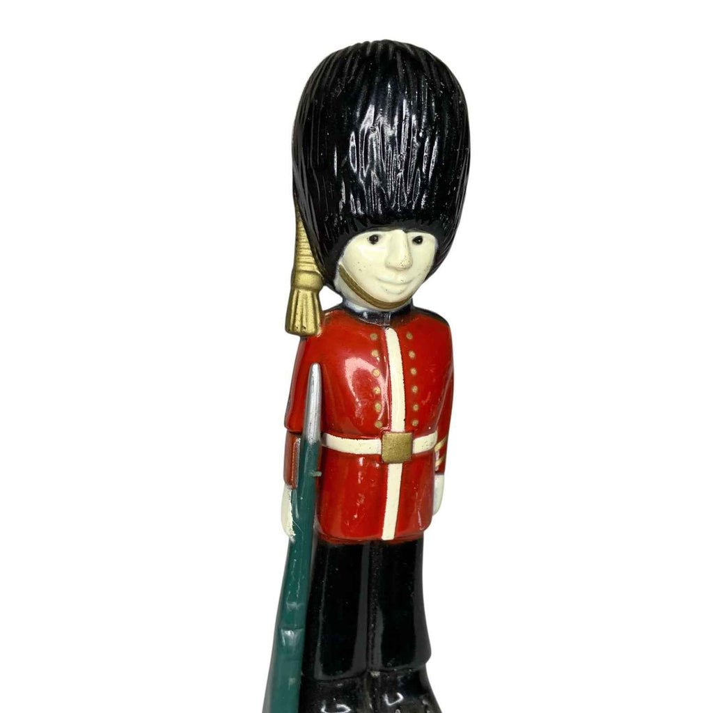 Rare Vintage British Queens Guard Die Cast Metal Table Lighter Japan Mid Century