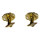 Pair Vintage Mona Lisa Gold Tone Cufflinks by GILT Classic Art Design
