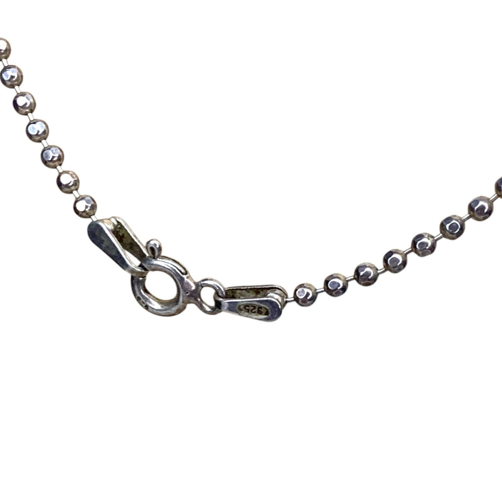 925 Sterling Silver Crystal Pavé Ball Pendant Chain Necklace Round Sparkle Gift