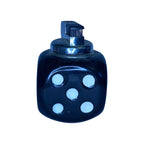 Vintage Black White Dice Table Lighter Ceramic Butane Refillable 1960s