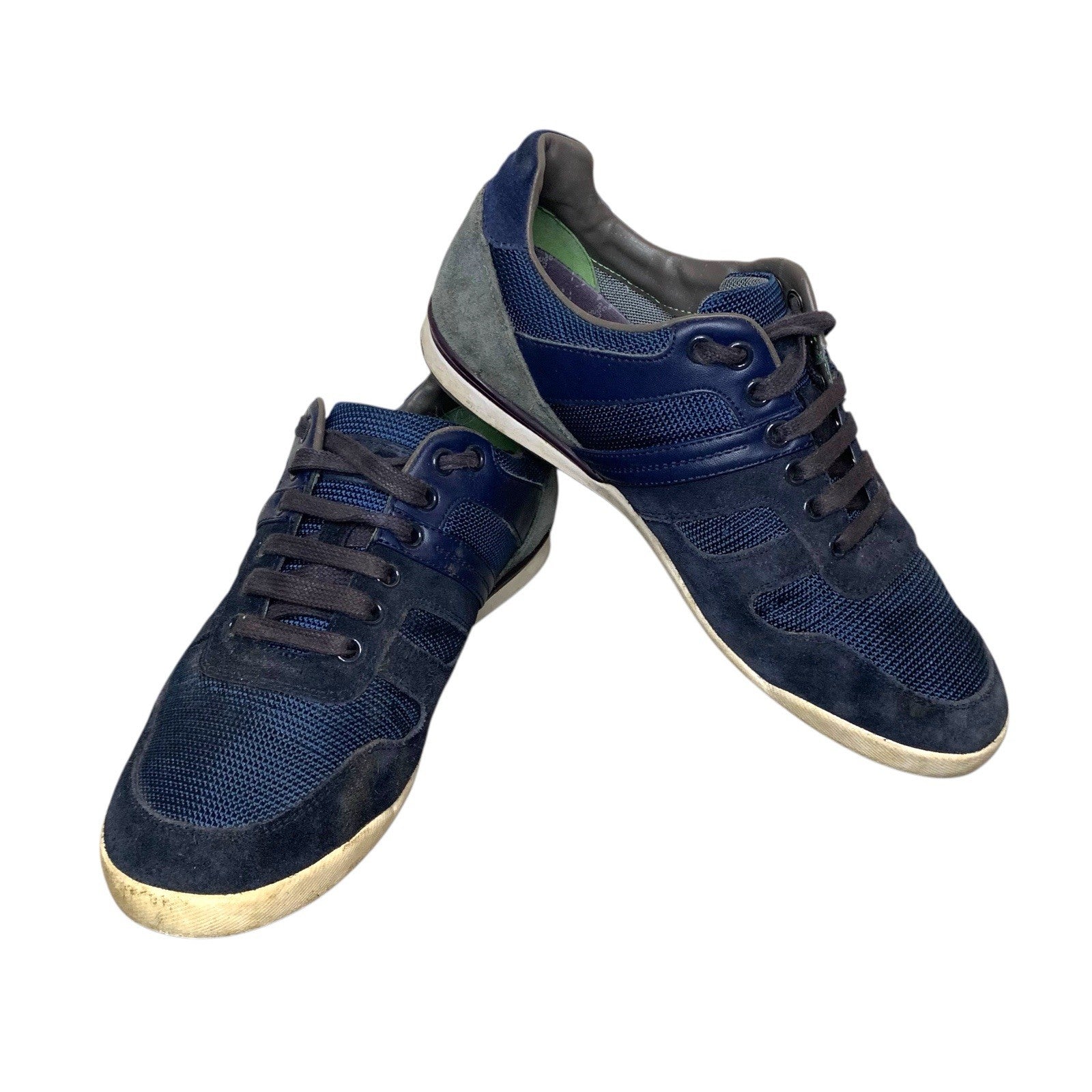 Hugo Boss Mens Navy Blue Trainers UK Size 7 Shoes Casual Sneakers