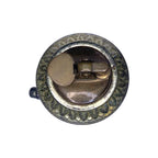 Rare Vintage Japanese Brass Lion Table Lighter Turquoise & Gold Mid Century