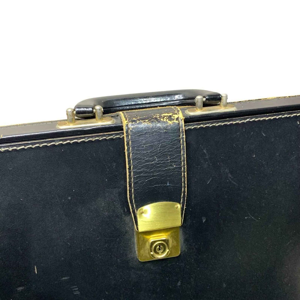 Vintage Papworth Leather Luggage Lawyers Doctors Attache Briefcase Brown Case