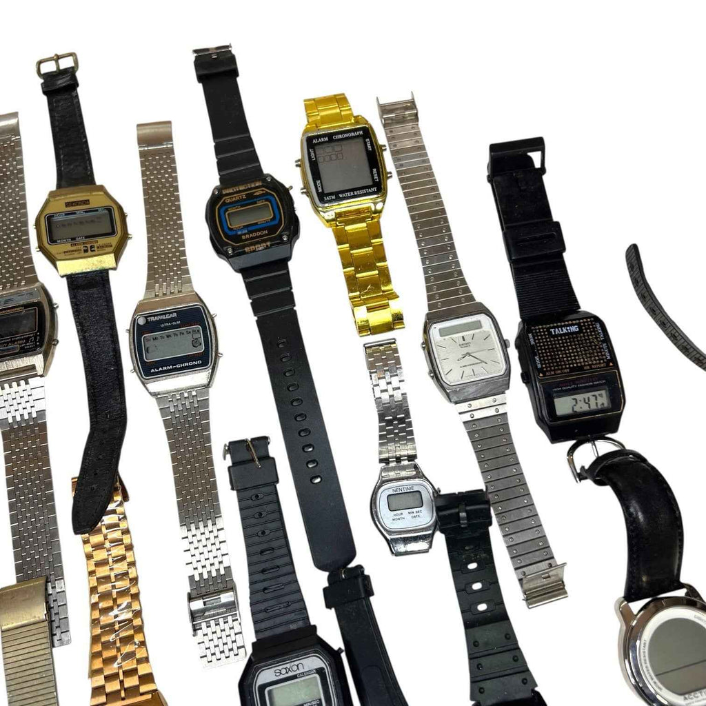 Bundle of 29 Digital Watches - incl. Talking - Zeon Beta Seiko - Untested