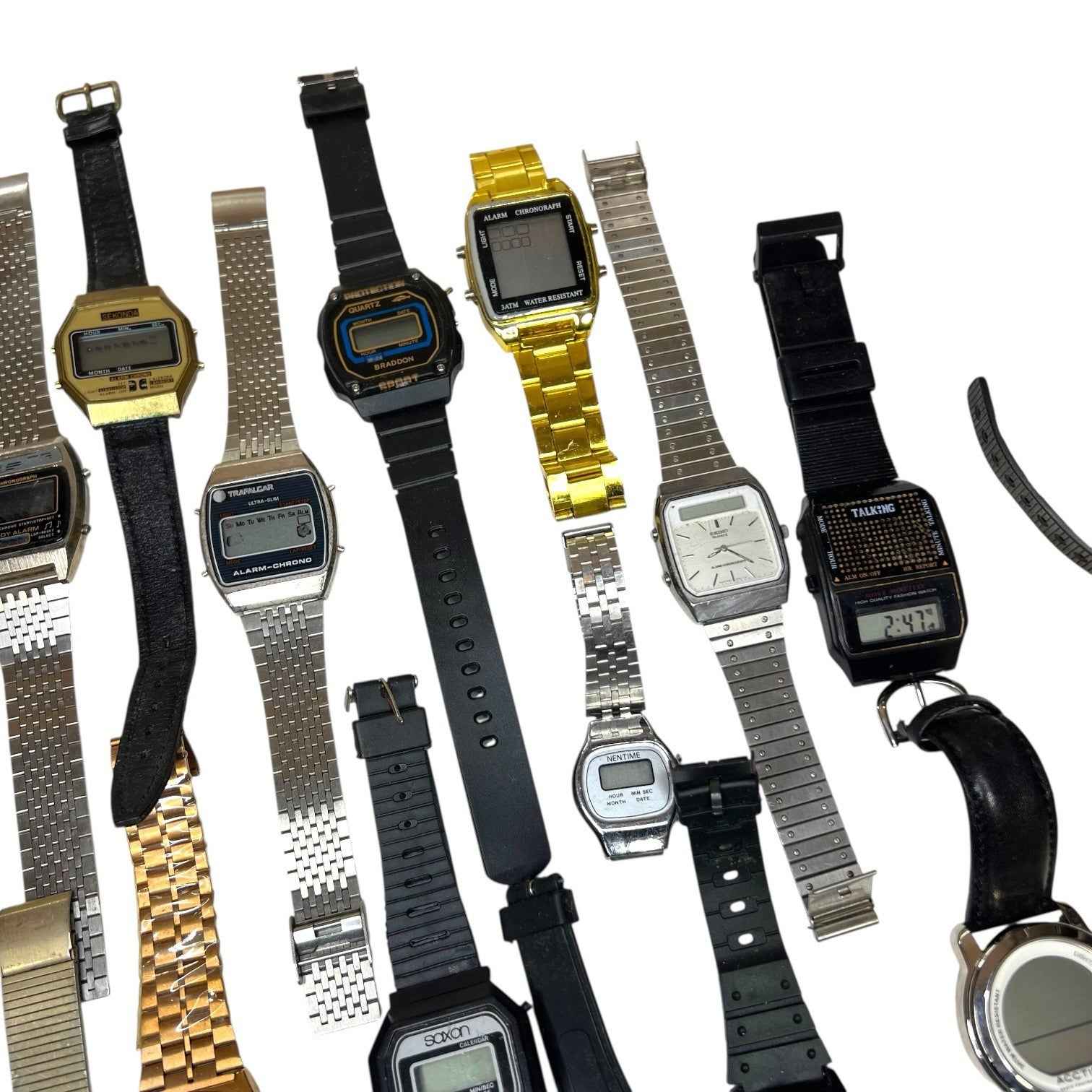 Bundle of 29 Digital Watches - incl. Talking - Zeon Beta Seiko - Untested