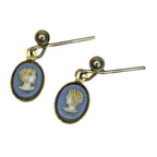 2 Pairs of Vintage Cameo Earrings - incl. Wedgewood Jasperware
