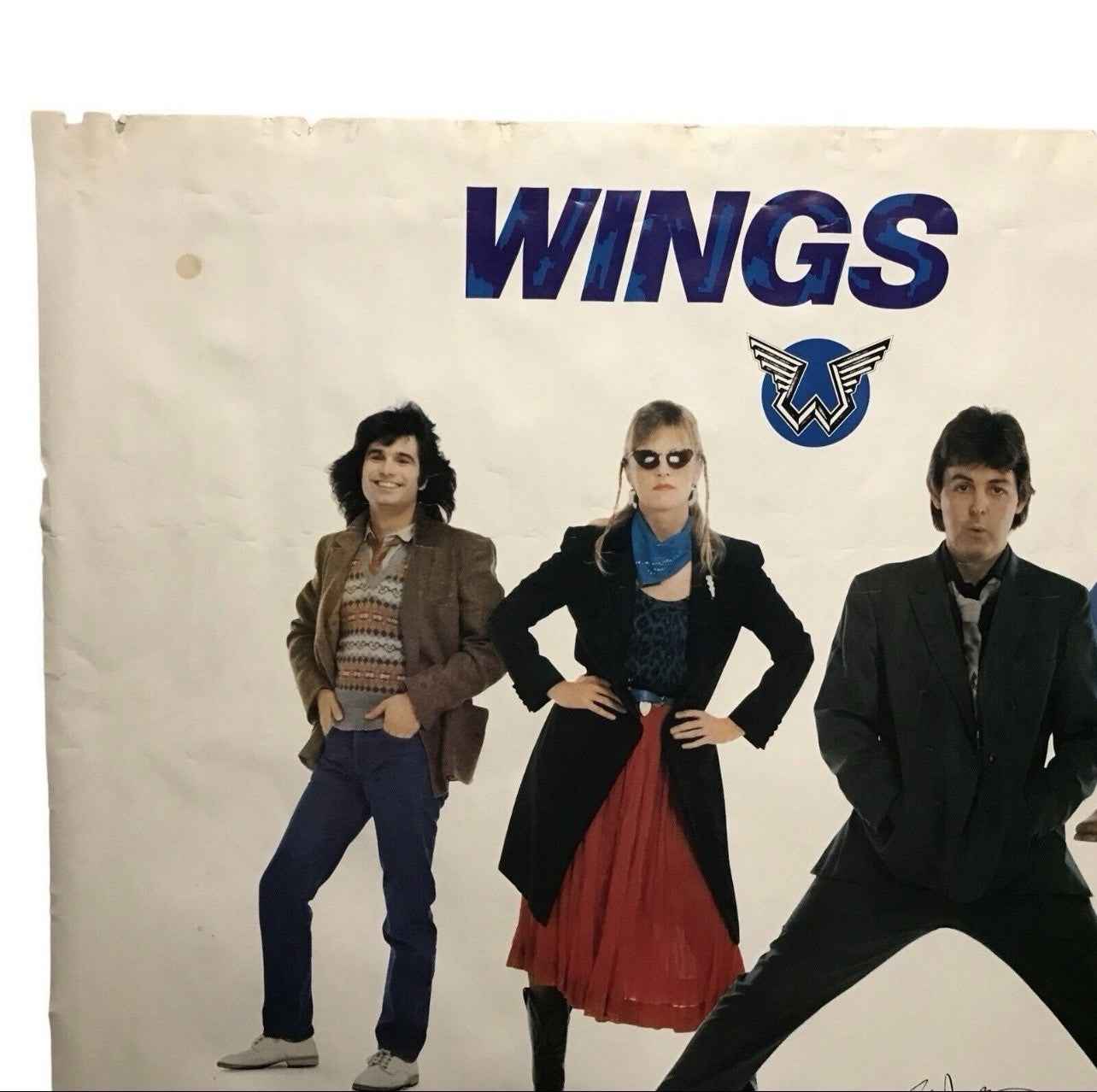 Vintage WINGS Band Promo Poster ORIGINAL 1979 Pace International No. 320 Size A1