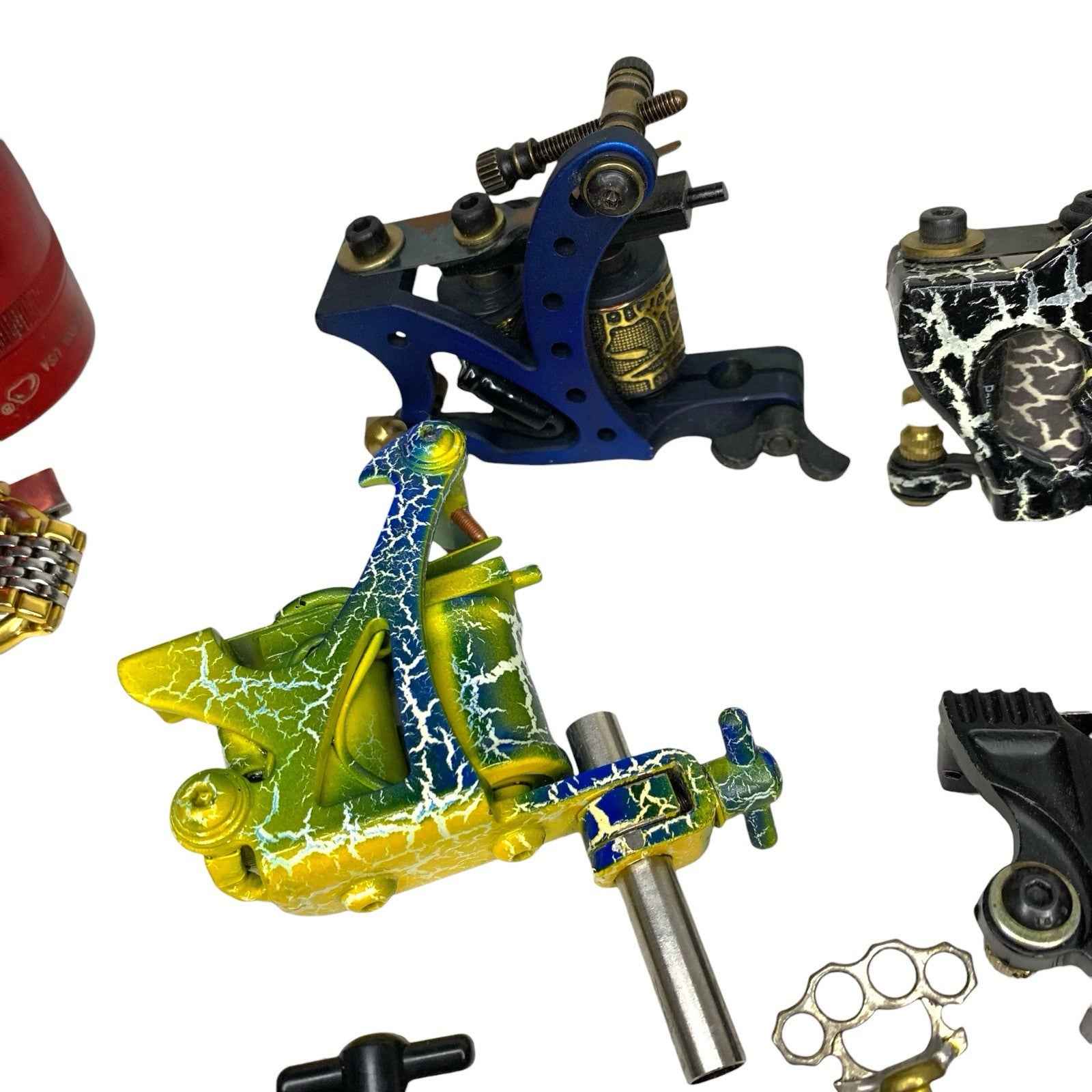 Bundle Joblot 8x Coil Tattoo Machines Guns Liner Shader Set Mixed Colours