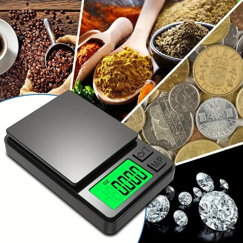 Digital Weighing Scales Jewellery Gold Mini Micro Pocket Electronic 0.1g 1000g Industrial Scales by TheVoyageBird
