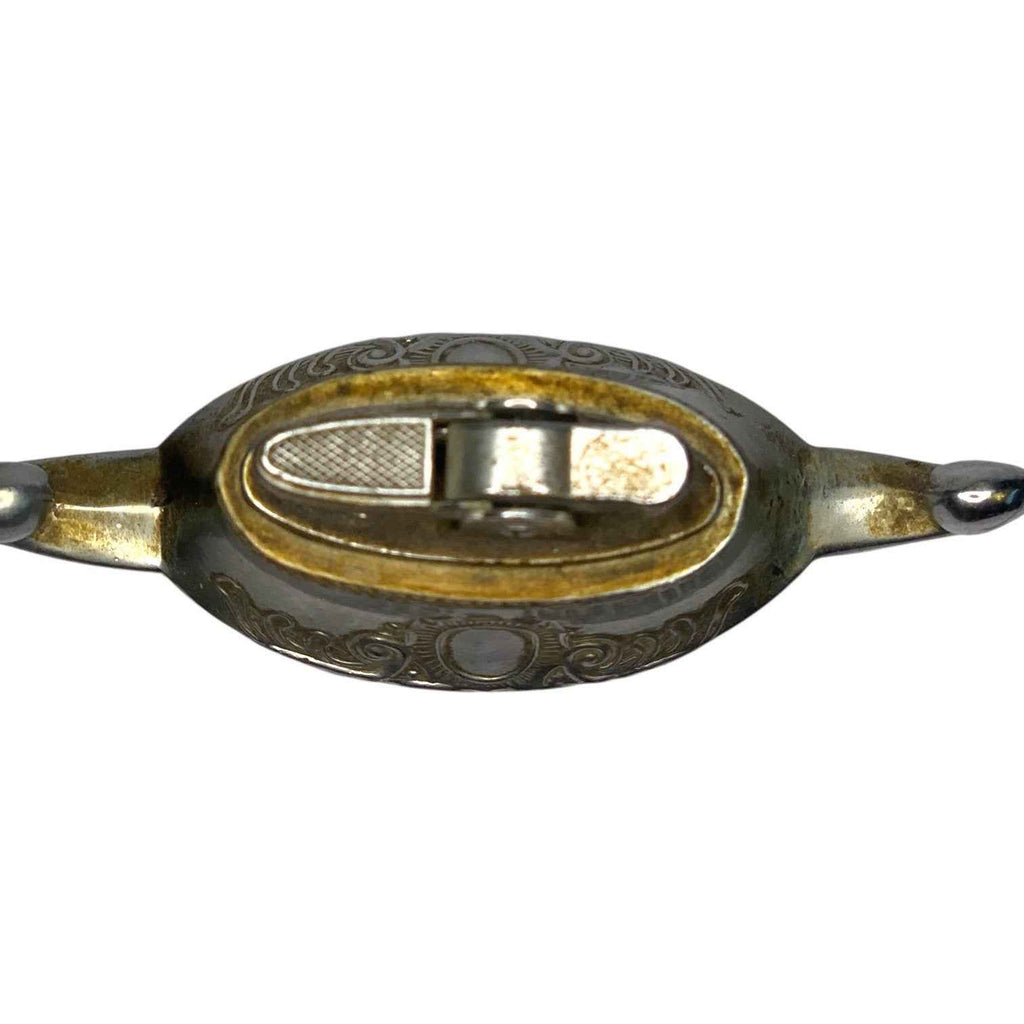 Vintage Aladdin Genie Lamp Table Lighter Japan Metal Ornate Design Tobacciana