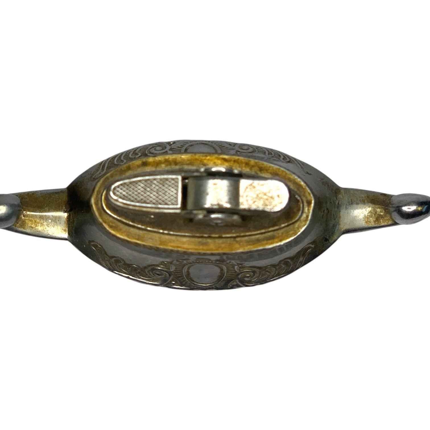 Vintage Aladdin Genie Lamp Table Lighter Japan Metal Ornate Design Tobacciana