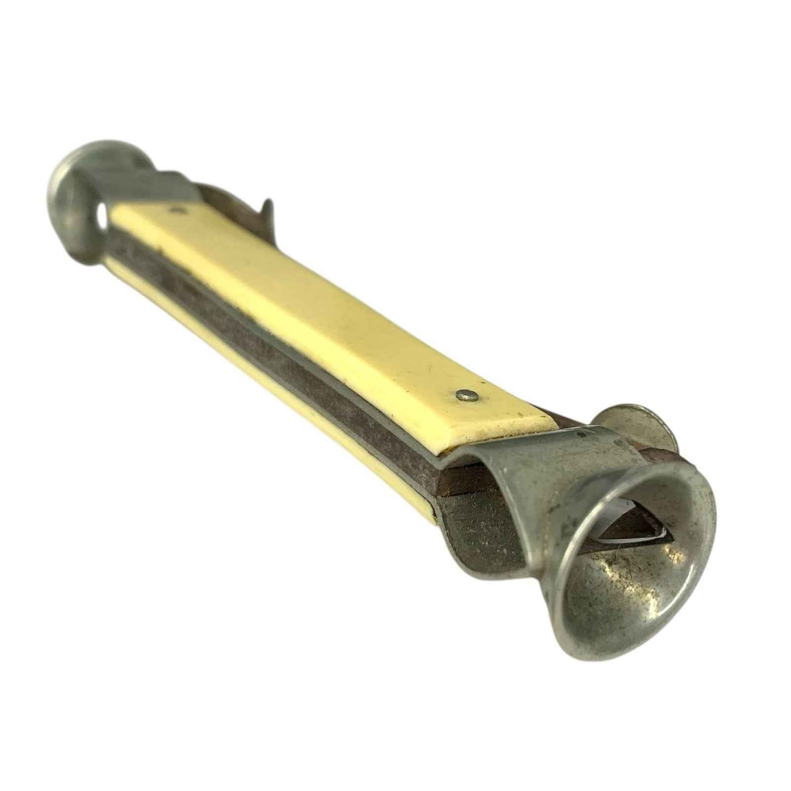 Antique Edwardian Double Ended Cigar Cutter with Case Tobacciana Smoking Tool