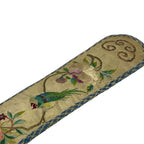 Vintage Chopsticks in Original Satin Case Holder 2 Pairs Asian Style