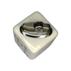 1960s Poker Playing Cards Ceramic Cube Table Lighter Mid Century Modern