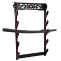 Wall Mount Samurai Sword Stand Holder Katana Bracket Rack Dragon Pattern 1-6Tier