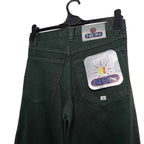 Neon Design Dark Green Jeans 28” Straight Cut BNWT