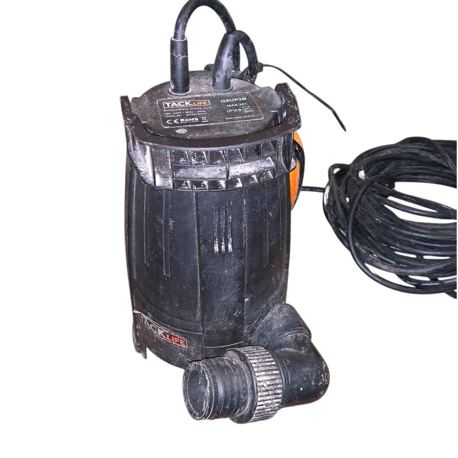 Tacklife GSUP2B 400W Corded Submersible Water Pump with Float