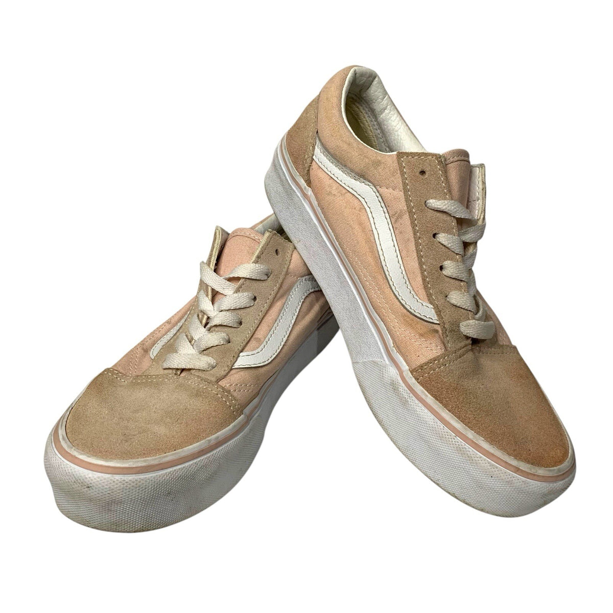 Vans Old Skool Platform Women’s Suede Shoes Rose Pink Size UK 4.5