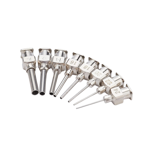 Blunt Dispensing Needle Stainless Steel Syringe Tip Glue Resin Oil Flux 10G-24G — view 1