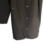 DKNY Women's Black Parka Jacket Coat Hooded Winter Warm Large Zip Slits BNWT