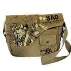 Sword Art Online SAO Kirito Asuna Canvas Shoulder Bag Messenger Shoulder Satchel
