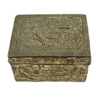 Antique Japanese Meiji Silver Bonbonniere | Russo-Japanese War Commemorative Box c.1906. Antique item, actual item photographed by The Voyage Bird.