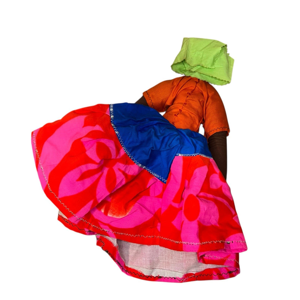 Latin American African Ethnic Doll - Porcelain Cloth Rag Doll with Dress Clothes