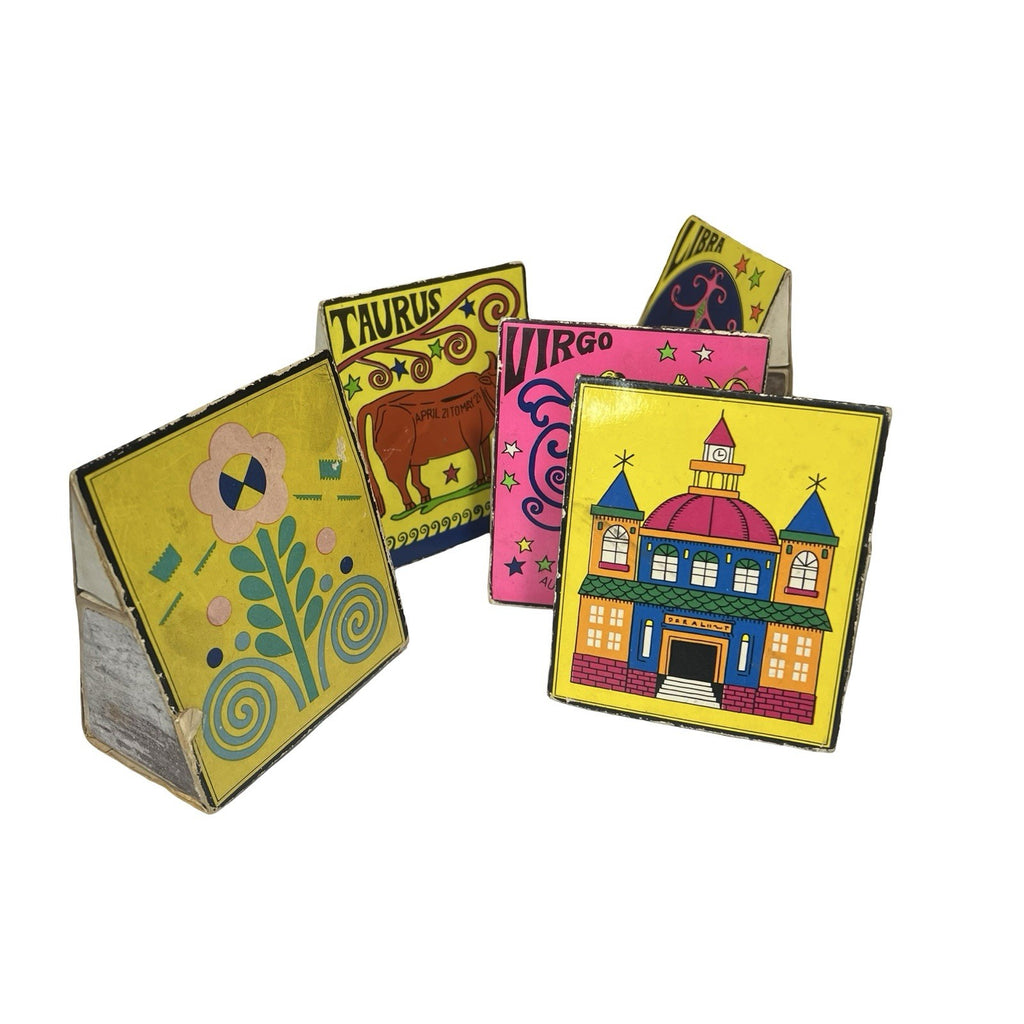 Vintage 3D Triangular Matchbooks Zodiac Horoscope Novelty Matchbook Job Lot