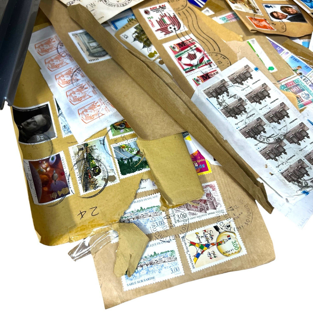 Huge Mixed World Stamps Bundle On Paper Kiloware Stamp Lot Covers Clippings