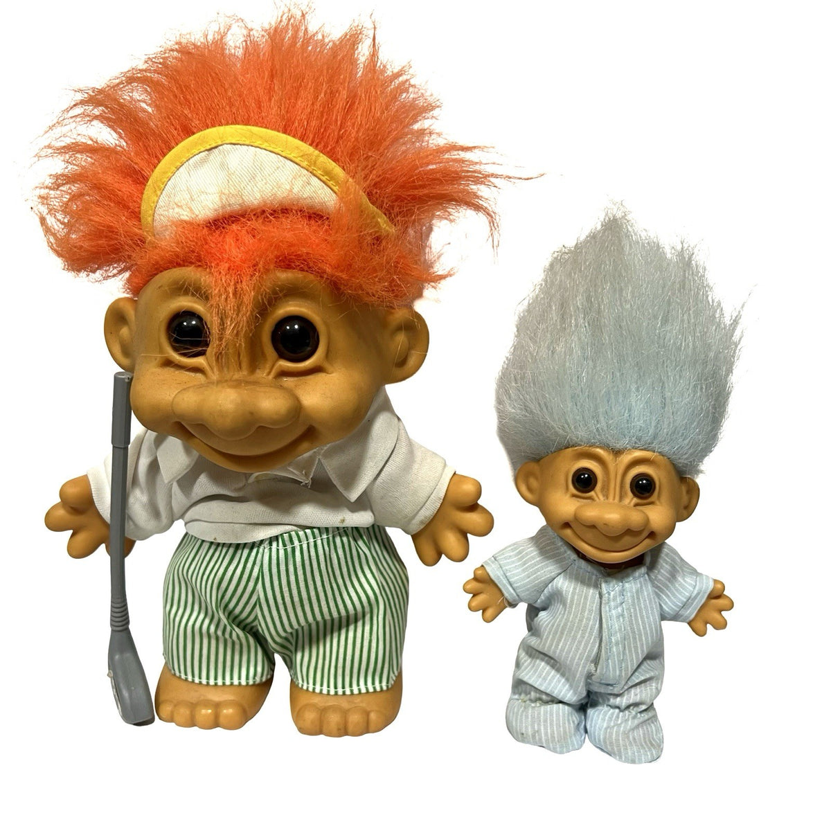 Vintage Troll Doll Bundle 4x Russ Trolls Spanish Golf Save Earth Pyjamas 1990s