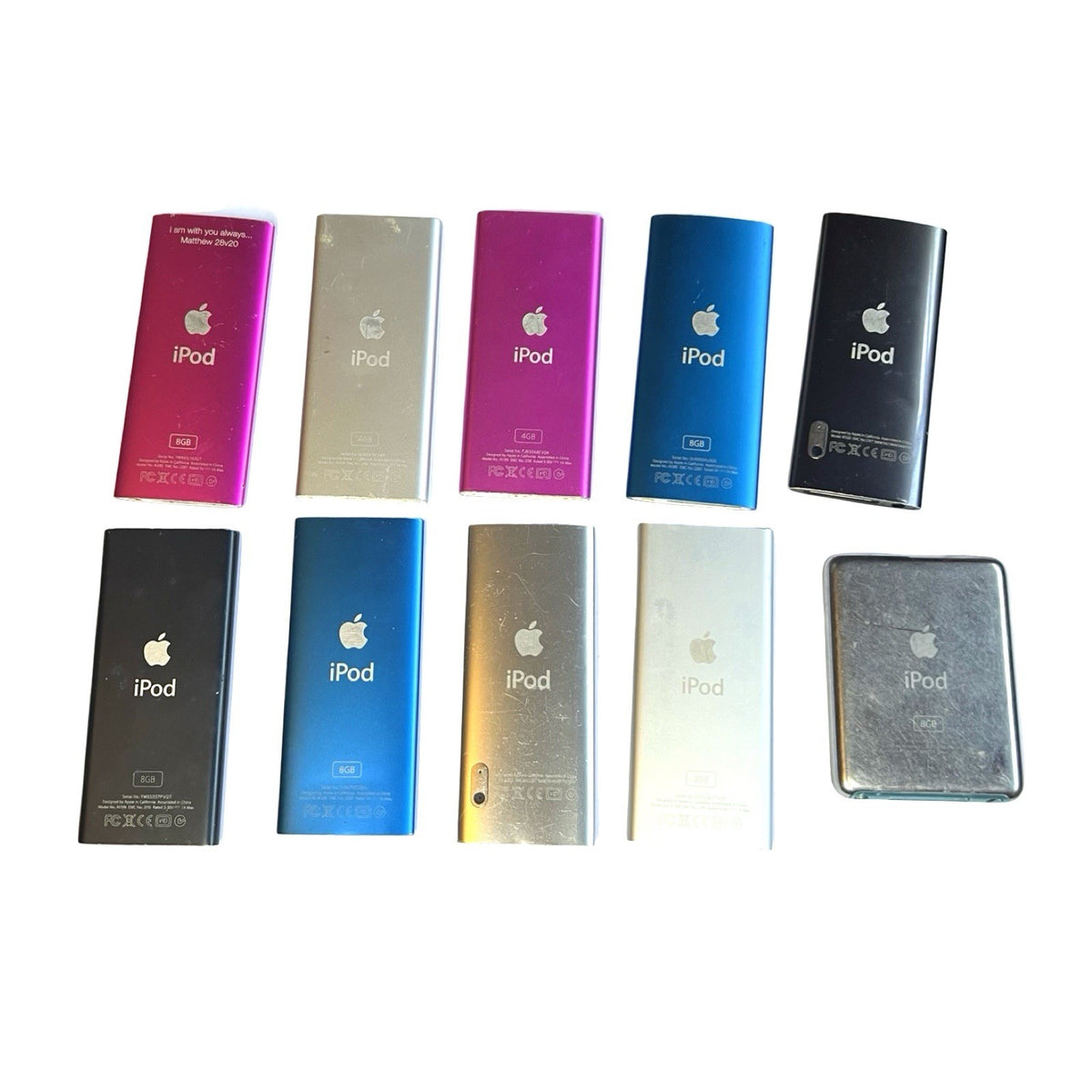 10x Apple iPod Nano 2nd 3rd 4th Generation Bundle 4GB 8GB Spares Repairs