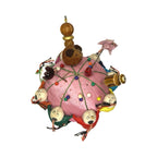 Vintage Chinese Silk Pin Cushion Asian Cloth Dolls Sewing Quilting Holder