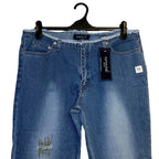 Spase Y2K Bootcut Jeans Womens Size 16 Low Rise Blue Denim BNWT Deadstock