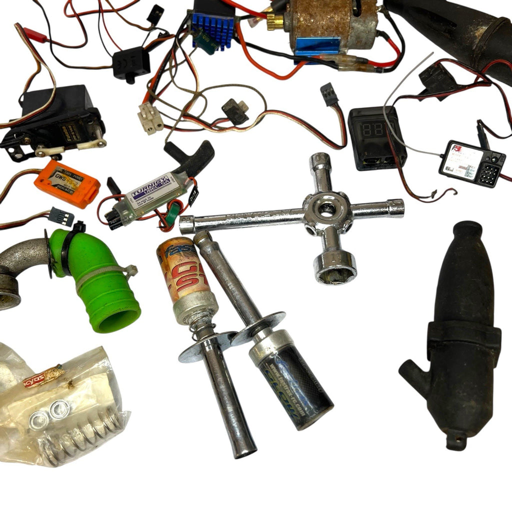 RC Nitro & Electric Spares Job Lot Pipes Servo ESC UBEC Tools Repair
