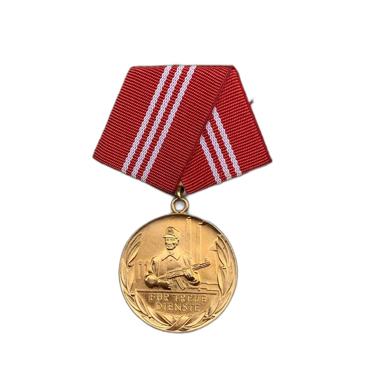 Vintage GDR NVA Faithful Service Medal Gold Class 15 Years East Germany DDR