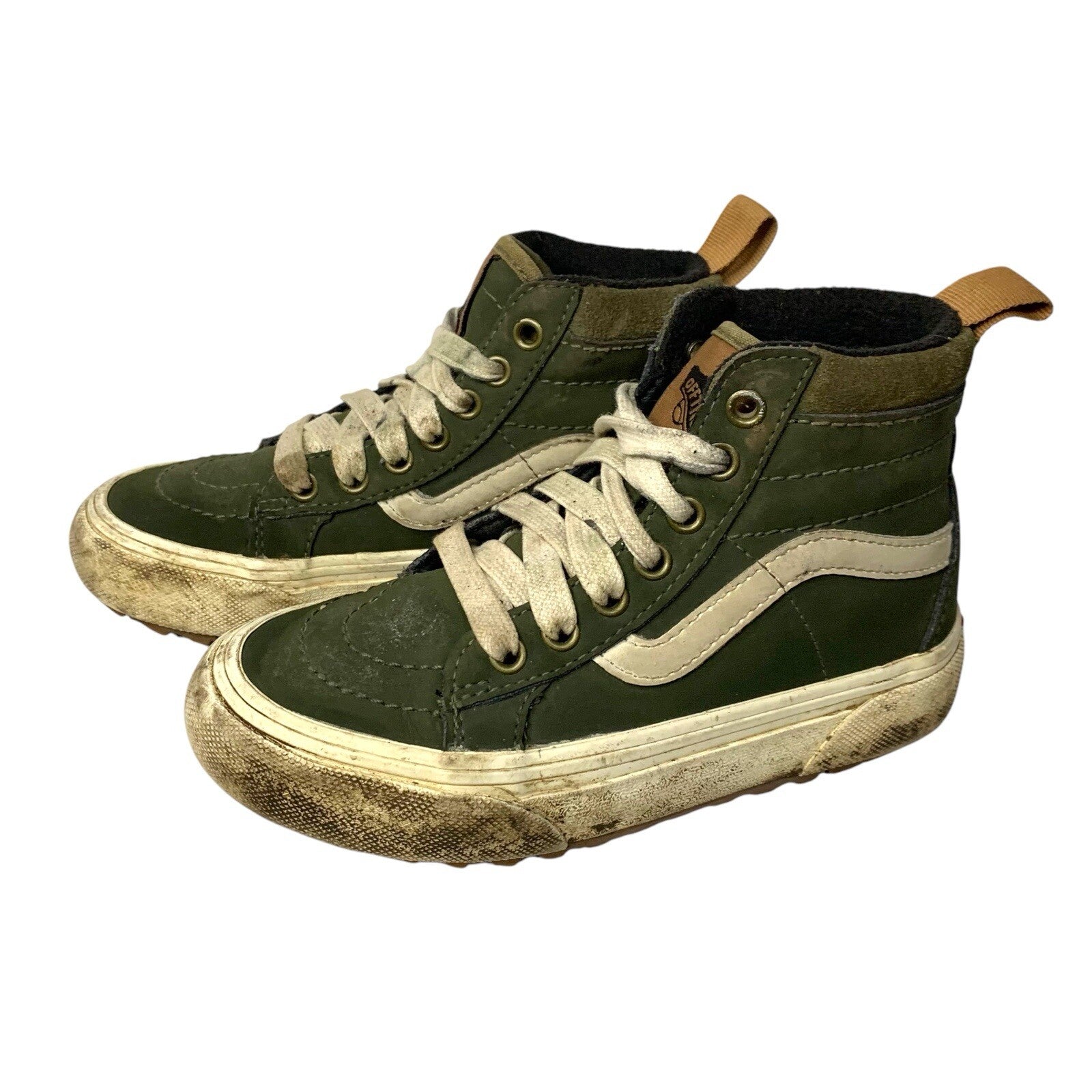 Kids Vans Sk8 Hi MTE-1 Green Casual Skateboarding Sneakers Shoes Size UK 11.5
