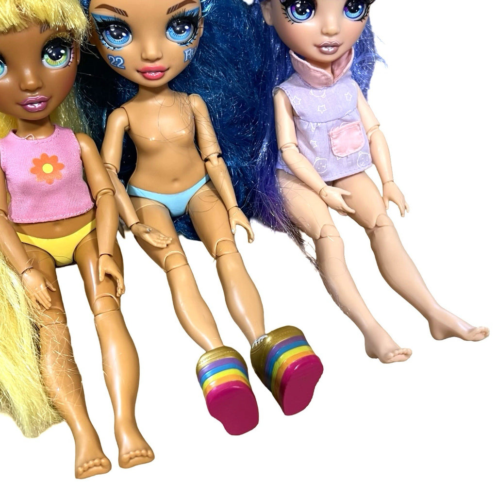 3x Rainbow High Dolls Bundle Sunny River Violet MGA 2019
