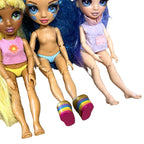 3x Rainbow High Dolls Bundle Sunny River Violet MGA 2019