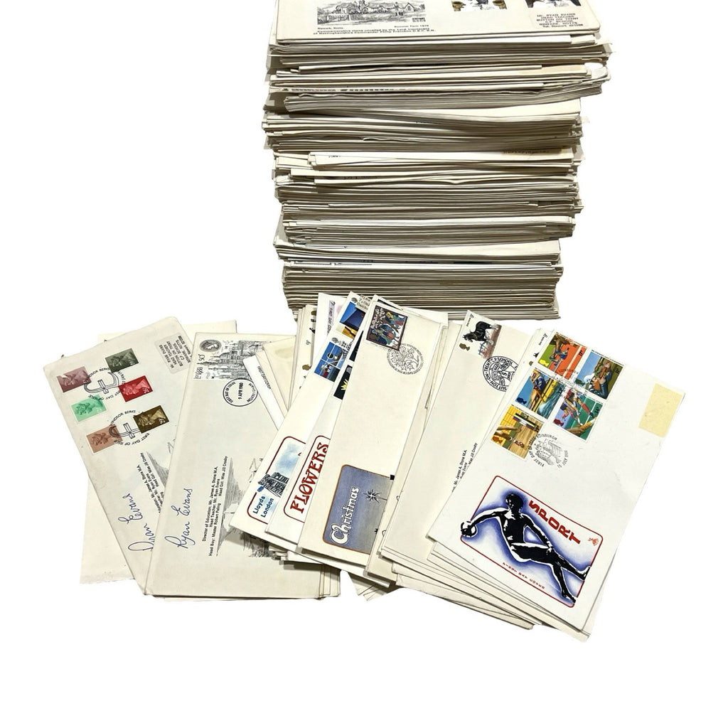 Large GB Royal Mail First Day Cover Collection FDC Stamp Album Job Lot
