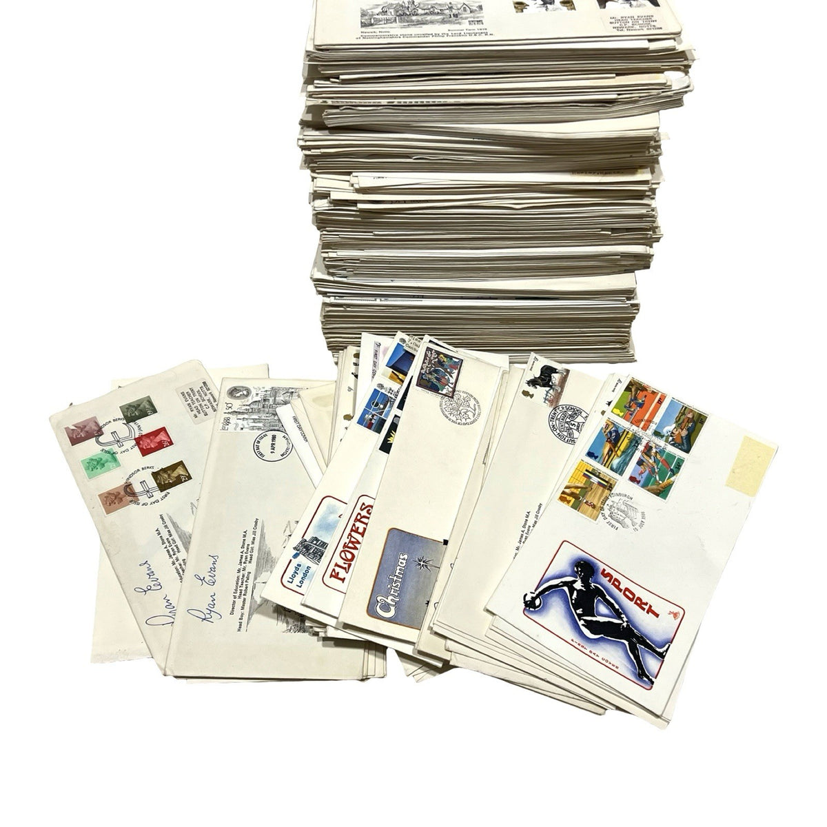 Large GB Royal Mail First Day Cover Collection FDC Stamp Album Job Lot