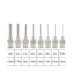 Blunt Dispensing Needle Stainless Steel Syringe Tip Glue Resin Oil Flux 10G-24G