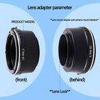Leica M Lens to Micro Four Thirds Adapter AMOPOFO M4/3 Black Aluminium