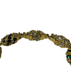 Jackie Kennedy Camrose & Kross Swarovski Crystal Egg Hinged Bangle Bracelet