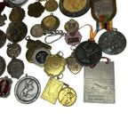 Vintage Sports Medals Job Lot Athletics Cycling Football Award Fobs European