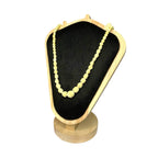 Vintage Art Deco Celluloid Bone Carved Flower Bead Necklace Ladies Jewellery