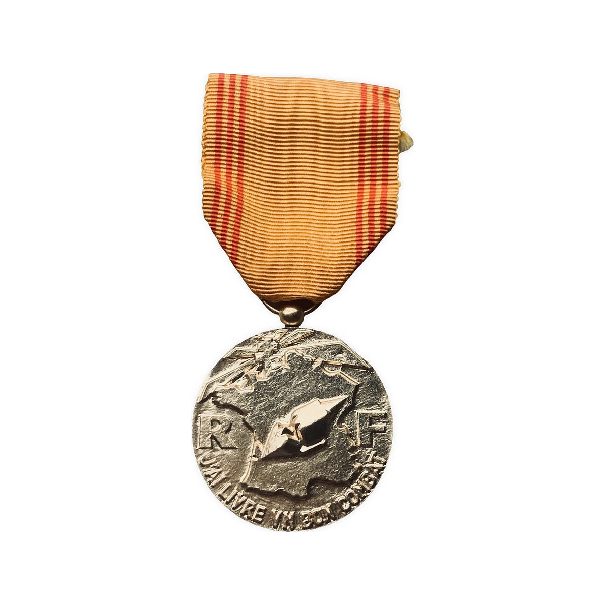 Médaille du Réfractaire French Resistance Medal 1939-1945 Gilt Bronze Hollebeck