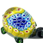 Vintage Murano Millefiori Art Glass Turtle Tortoise Paperweight Figurine